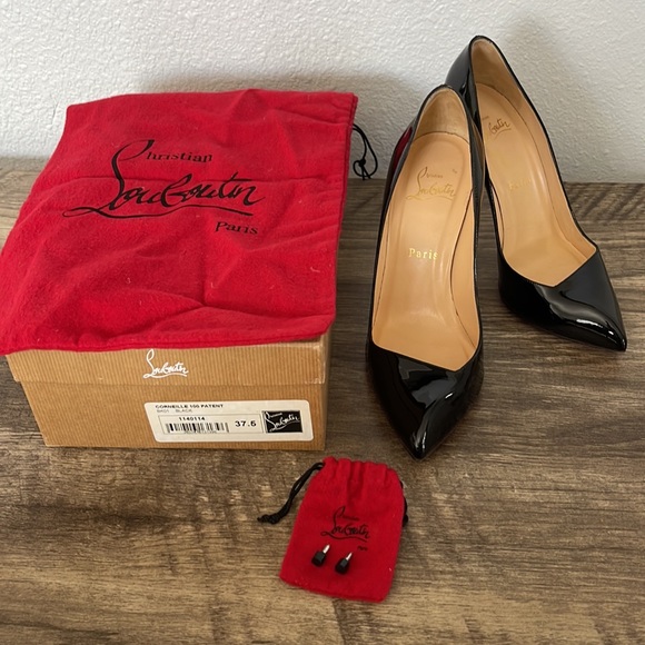Louboutin Corneille Stiletto 100 Patent Black - Picture 6 of 8